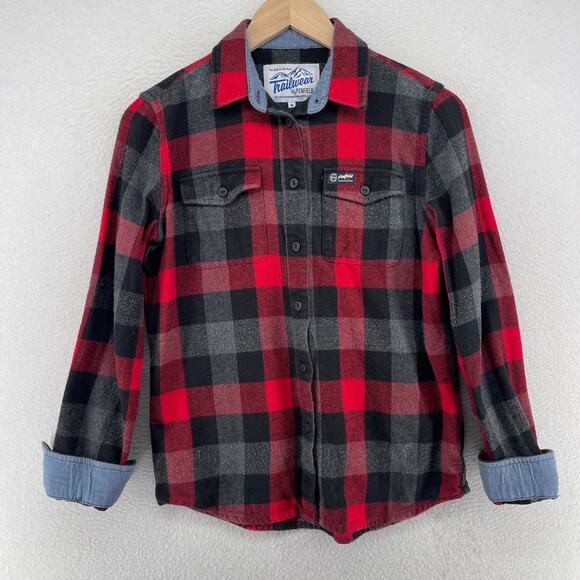 Penfield Tops - PENFIELD Shirt Womens M Trailwear Chatham Buffalo Plaid Flannel Cotton Red